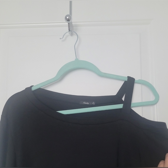 Fall Casual Cold Shoulder Long Sleeve Side Twist Knot Top… - Picture 5 of 6